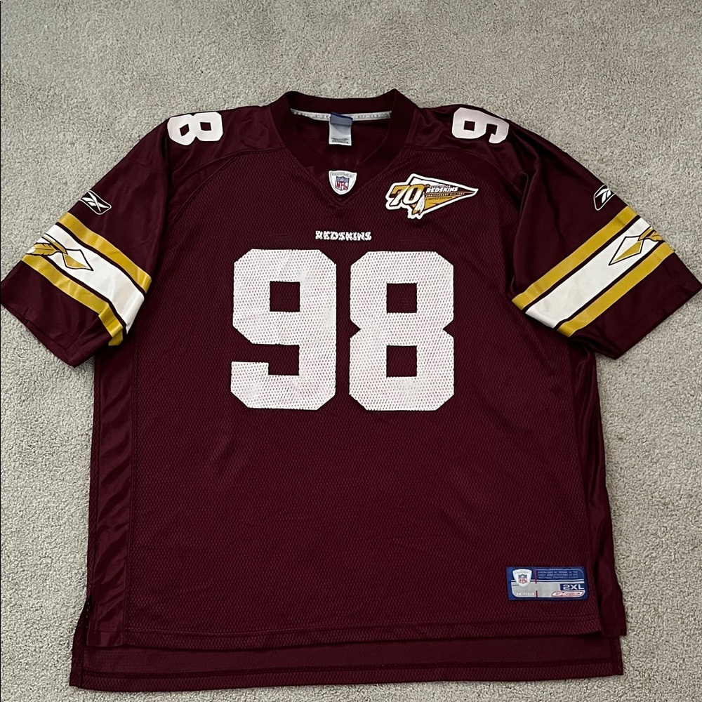 Reebok Limited Edition Washington Redskins Jessie Armstead Football Jersey 2XL